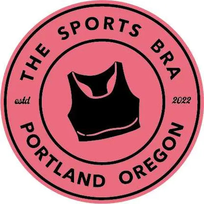 The Sports Bra Restaurant & Bar Original Logo Sticker Pink-1-sticker Sticker