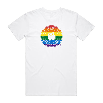 The Sports Bra Restaurant & Bar The Sports Bra Short Sleeve Tee Pride  apparel