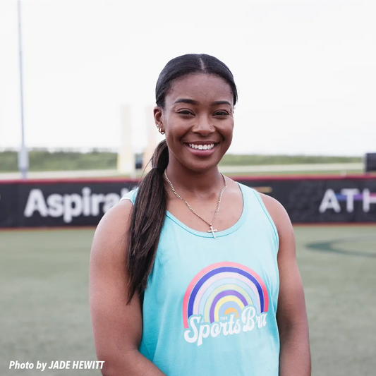 The Sports Bra Restaurant & Bar Tank Top | Teal Rainbow The Sports Bra®  Tanks