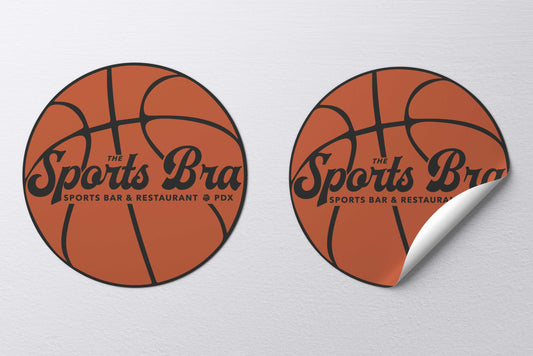 The Sports Bra Restaurant & Bar The Sports Bra Basketball Sticker 