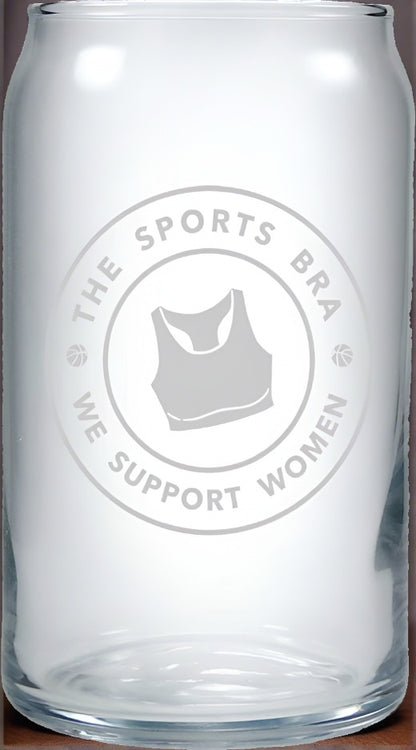 The Sports Bra Restaurant & Bar The Sports Bra Beer Glass 