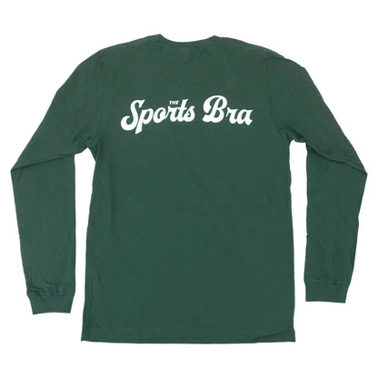 The Sports Bra Restaurant & Bar The Sports Bra Long Sleeve Tee (Forest Green) 2XL Shirts & Tops