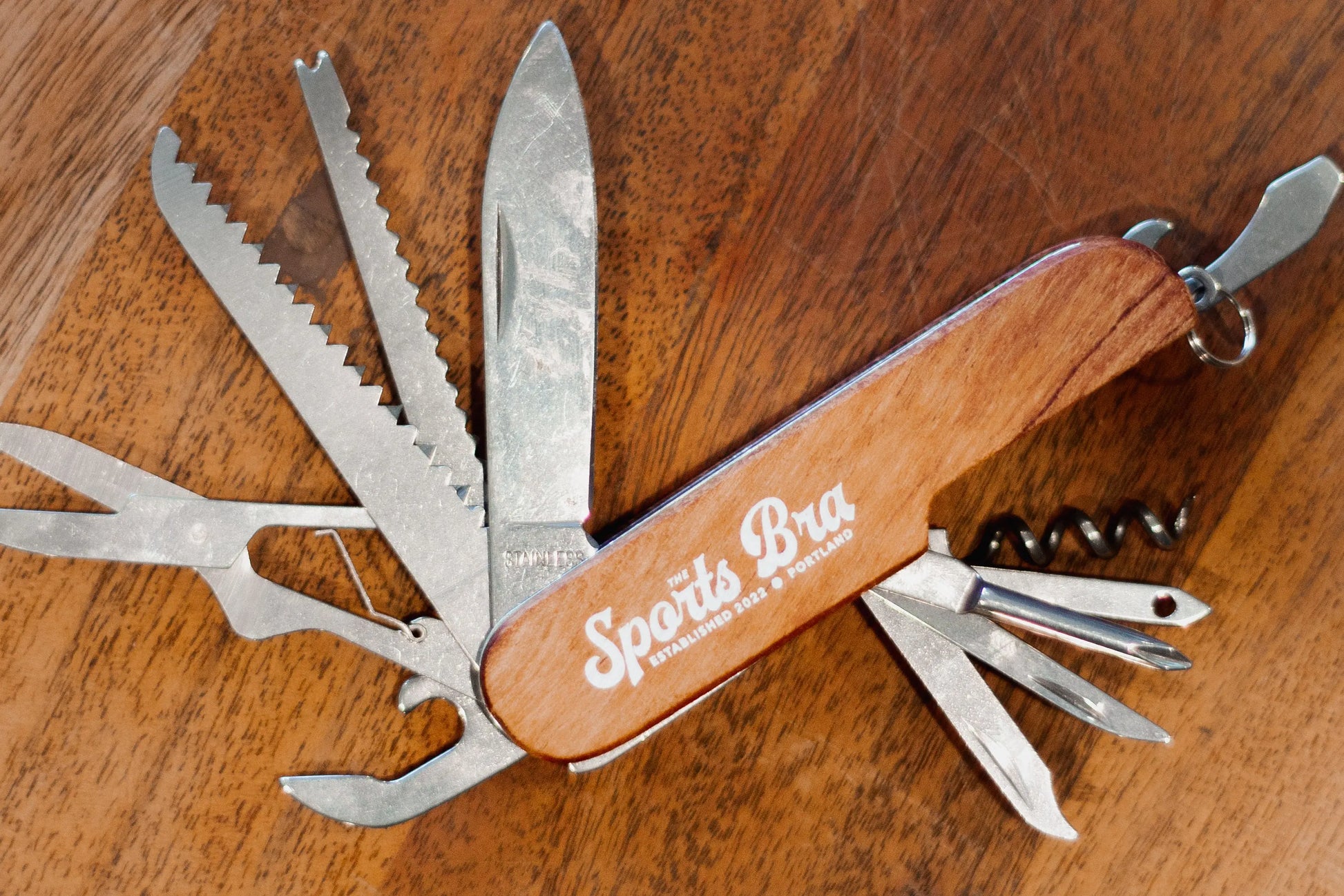 The Sports Bra Restaurant & Bar Wooden Multi-Tool | Always Useful!  Accessories